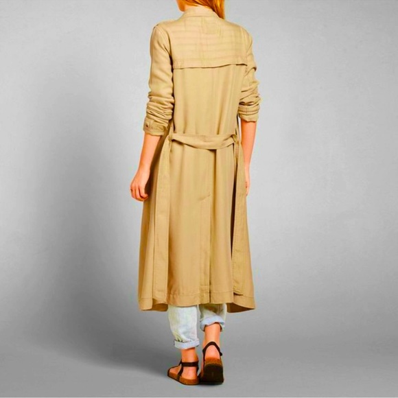 Abercrombie & Fitch Long length Trench Coat - Picture 4 of 6